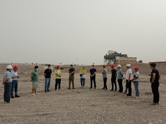 喀什国际航空货运区建设项目（民航工程部分）场道工程地基验槽顺利通过